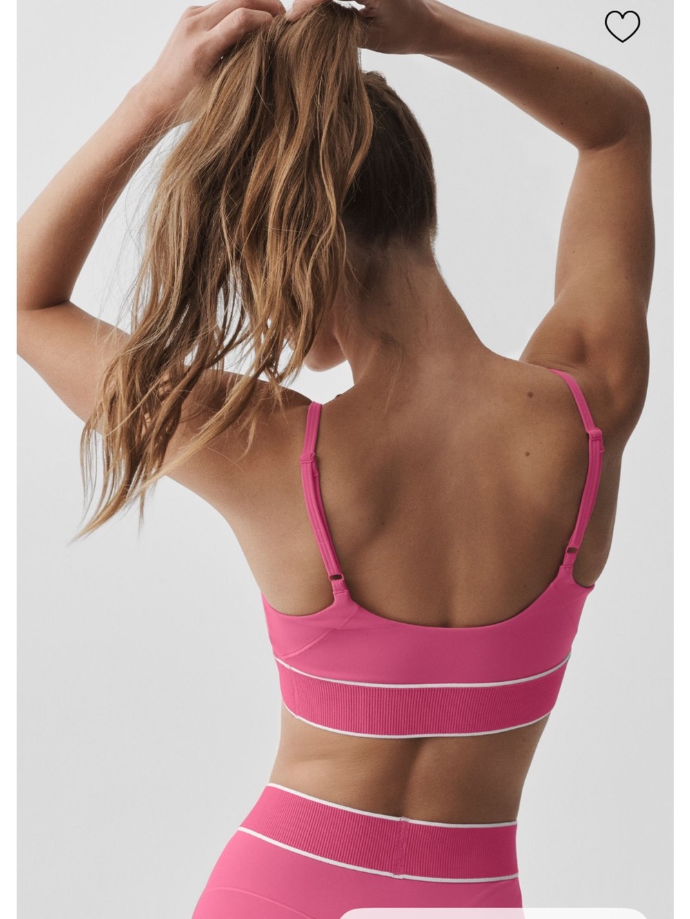 55. ALO Softsculpt Amp it up bra in Paradise Pink - Picture 2 of 5